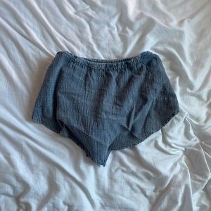 denim tube top new with tags never worn